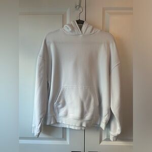 Nuuds Women’s Vintage Fleece Hoodie White (Size XS)